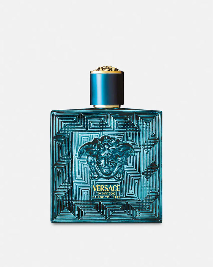 Versace Eros Eau de Toilette original bottle reference. Your order contains a Scent Wear decant; retail bottle not included.