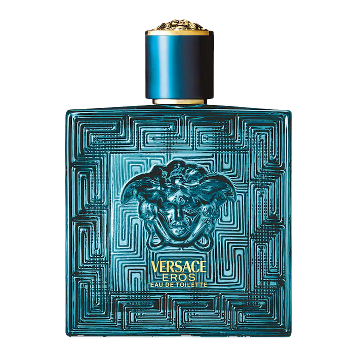 Versace Eros Eau de Toilette original bottle reference. Your order contains a Scent Wear decant; retail bottle not included.