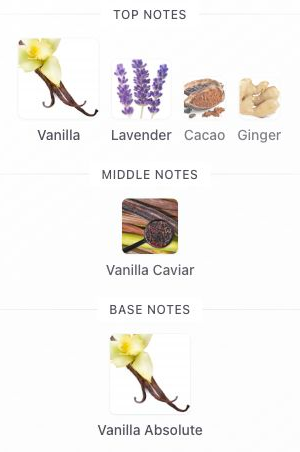 Fragrance notes: Goddess Eau de Parfum — original Fragrantica notes with blank margins trimmed.